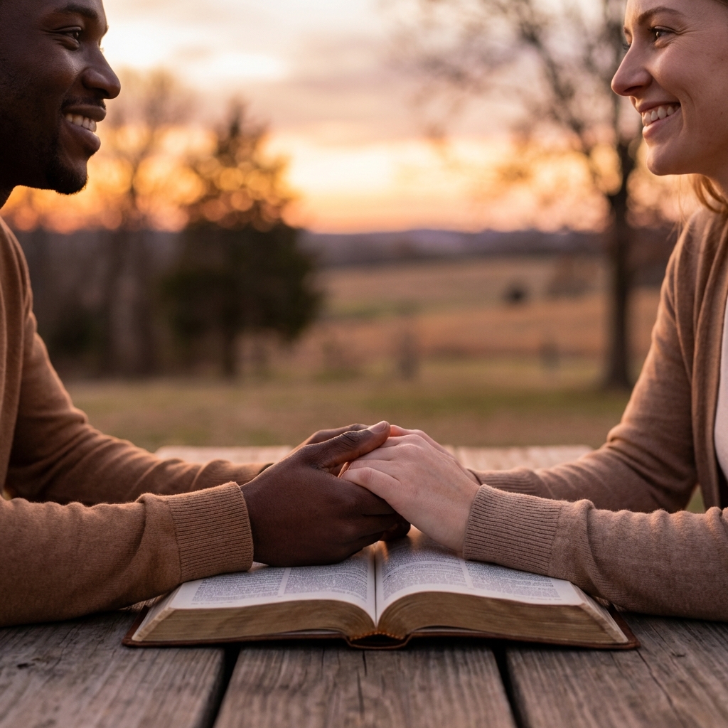 Community prayer and fellowship at Grace and Praise